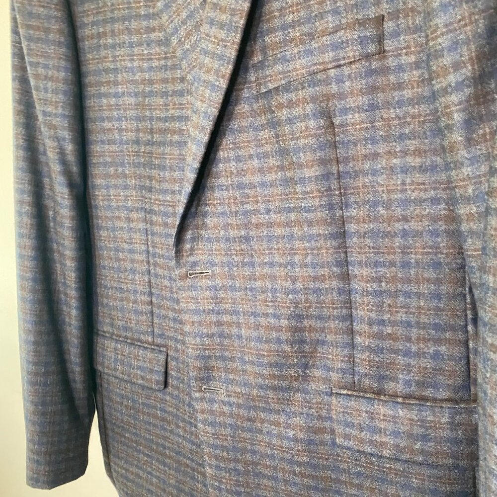 Jos a. Bank Reserve Blue/Black Checkered Blazer - Picture 4 of 7